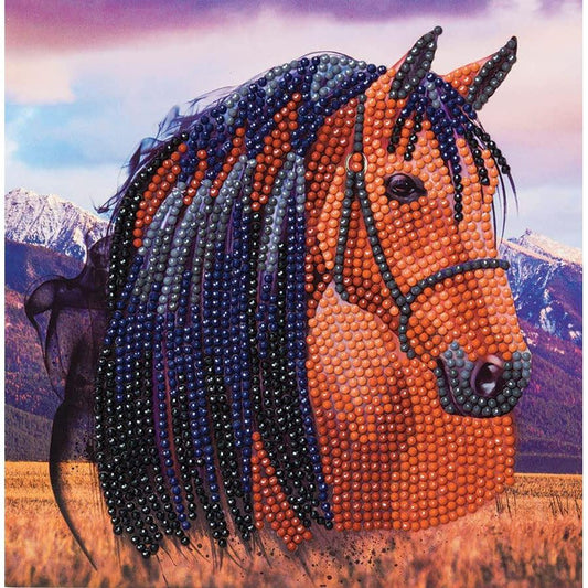 Horse Crystal Art Card Kit Craft Buddy