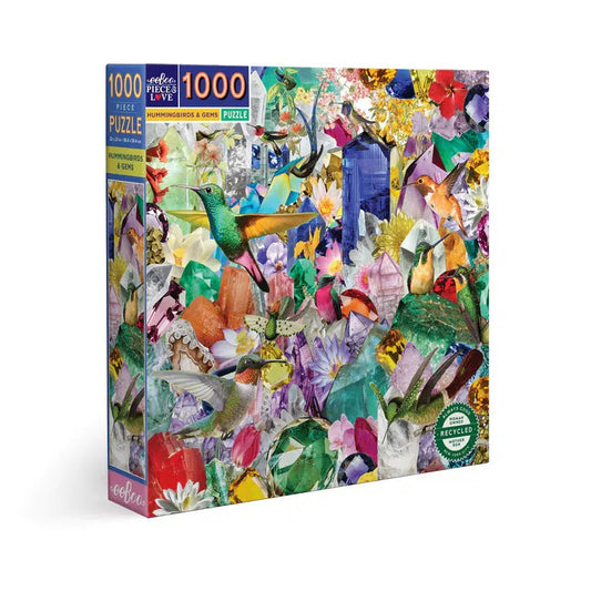 Hummingbirds & Gems 1000 Piece Jigsaw Puzzle eeBoo