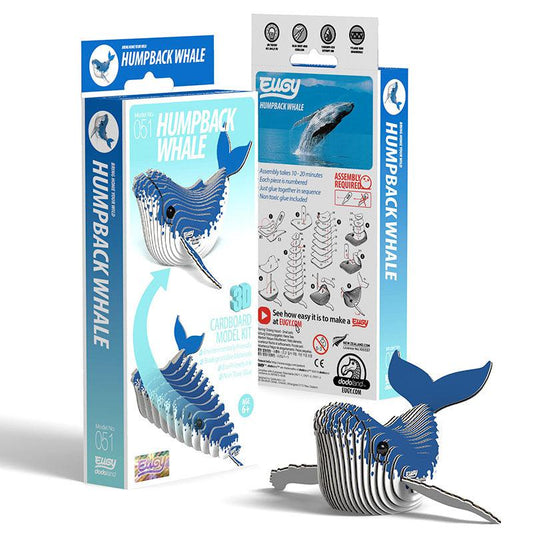 Humpback Whale 3D Cardboard Model Kit Eugy