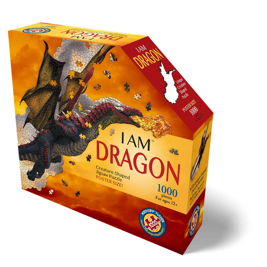 I Am Dragon 1000 Piece Creature Shaped Jigsaw Puzzle Madd Capp