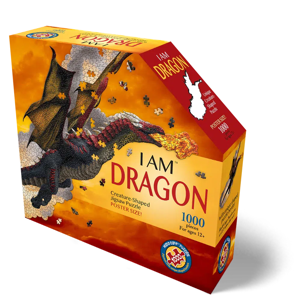 I Am Dragon 1000 Piece Creature Shaped Jigsaw Puzzle Madd Capp
