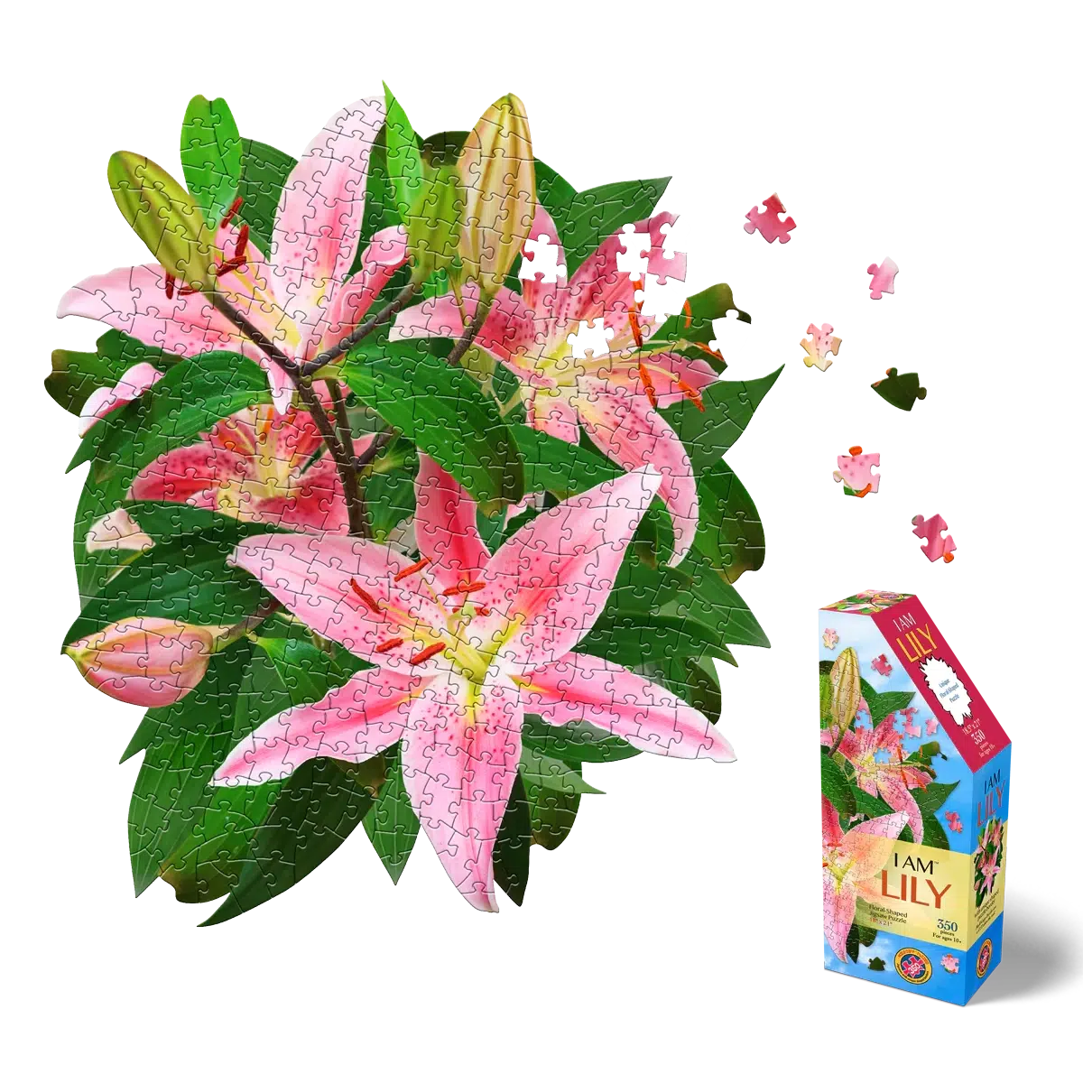 I Am Lily 350 Piece Floral Shaped Jigsaw Puzzle Madd Capp