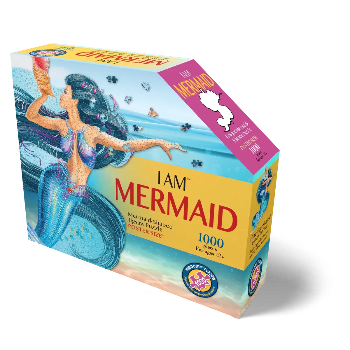 I Am Mermaid 1000 Piece Unique Shaped Jigsaw Puzzle Madd Capp