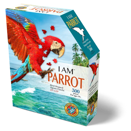 I Am Parrot 300 Piece Bird Shaped Jigsaw Puzzle Madd Capp
