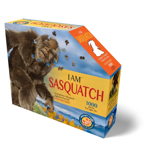 I Am Sasquatch 1000 Piece Creature Shaped Jigsaw Puzzle Madd Capp