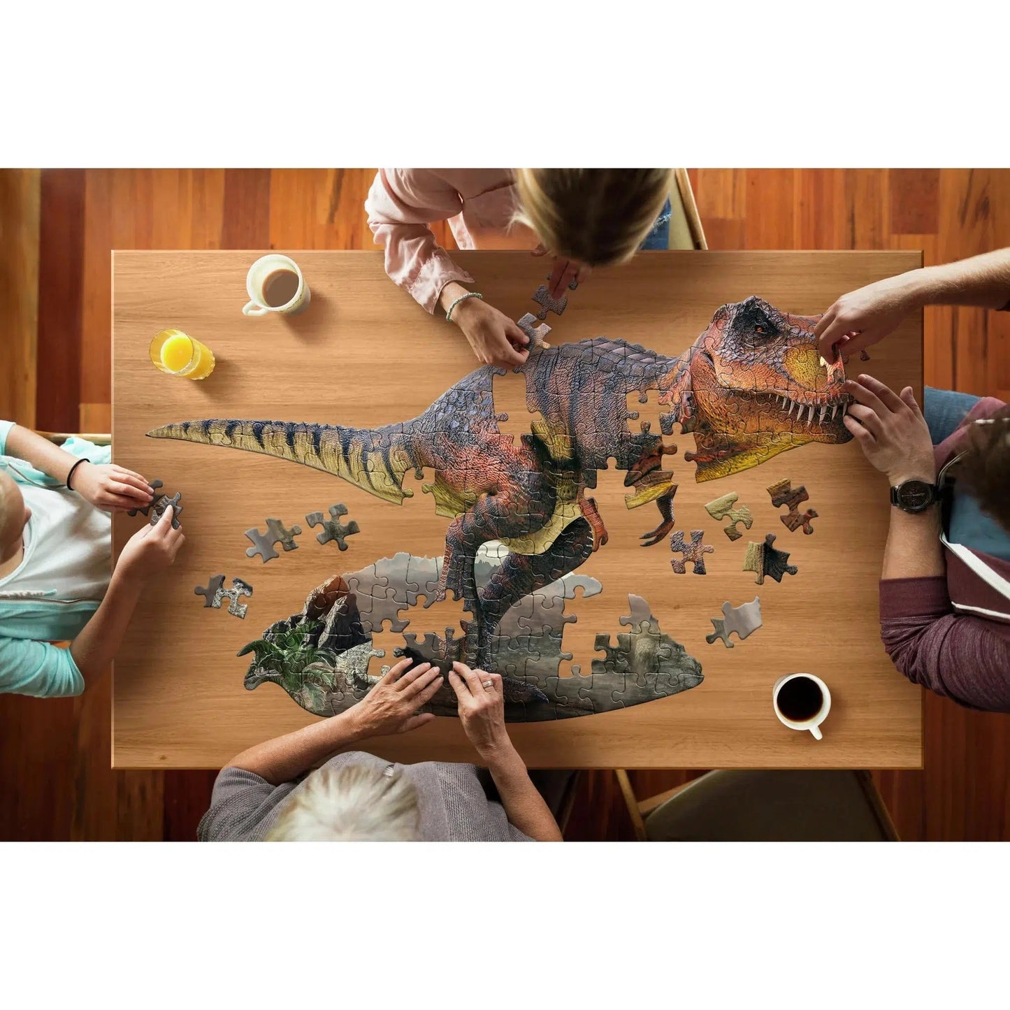 I Am T. Rex 100 Piece Dinosaur Shaped Jigsaw Puzzle Madd Capp