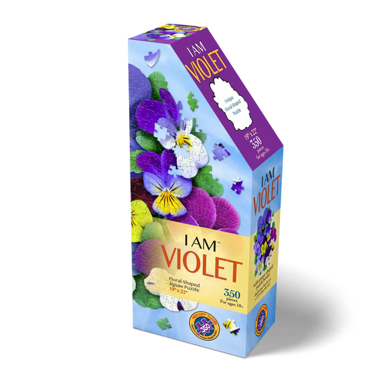 I Am Violet 350 Piece Floral Shaped Jigsaw Puzzle Madd Capp