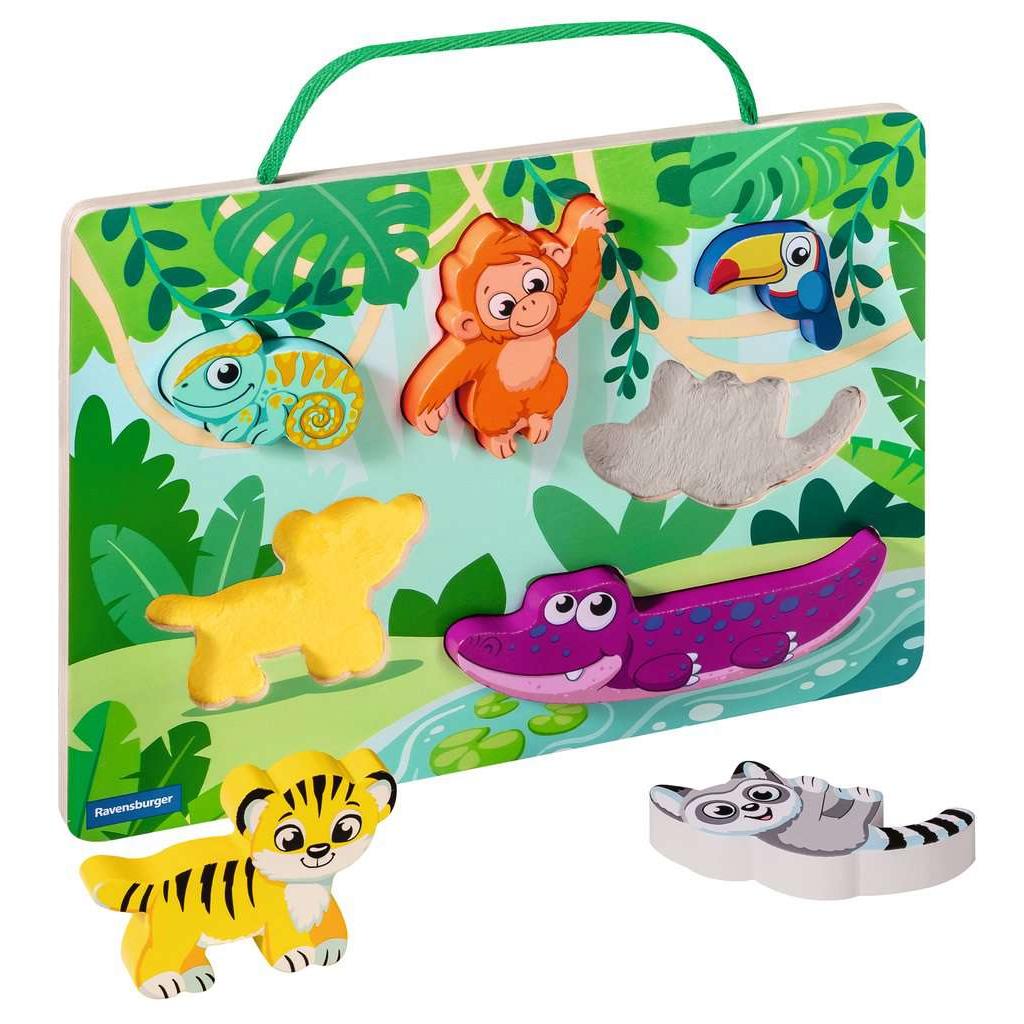 In the Jungle - Wooden Touch & Play Puzzle for Toddlers Ravensburger