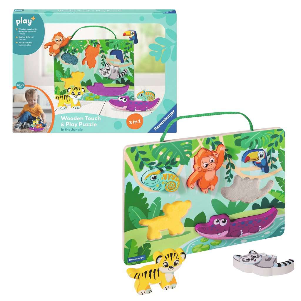 In the Jungle - Wooden Touch & Play Puzzle for Toddlers Ravensburger