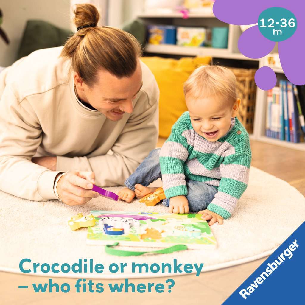 In the Jungle - Wooden Touch & Play Puzzle for Toddlers Ravensburger