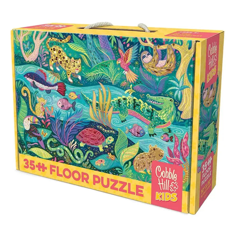 In the Rainforest 35 Piece Floor Jigsaw Puzzle Cobble Hill