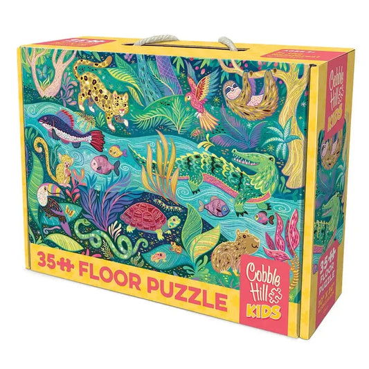 In the Rainforest 35 Piece Floor Jigsaw Puzzle Cobble Hill