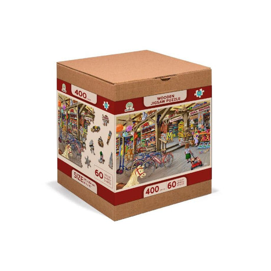 In the Toyshop 400 Piece Wood Jigsaw Puzzle Wooden City