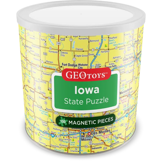 Iowa State 100 Piece Magnetic Jigsaw Puzzle Geotoys