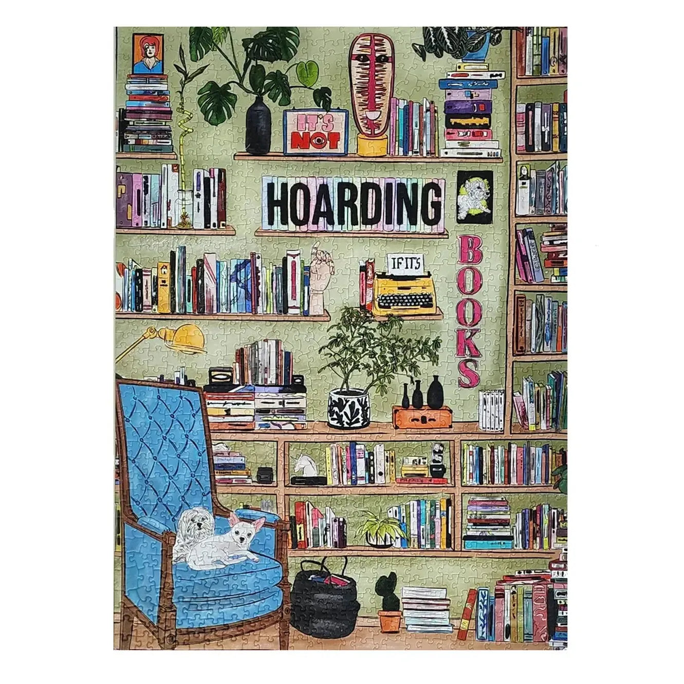 It's not hoarding if it's books 1000 Piece Soft Touch Jigsaw Puzzle Ellembee