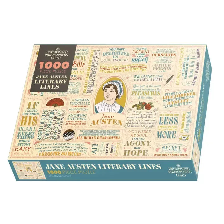 Jane Austen Literary Line 1000 Piece Jigsaw Puzzle UPG