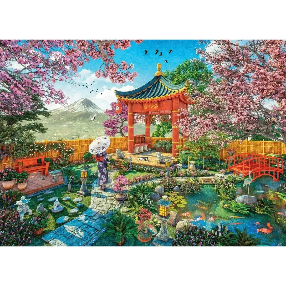 Japanese Spring Garden 1000 Piece Jigsaw Puzzle Eurographics