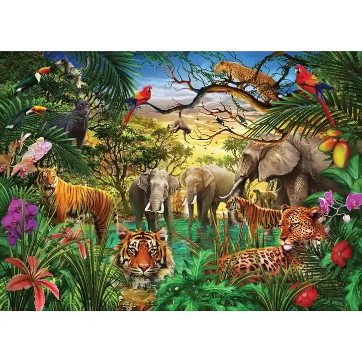 Jungle Life 1000 Piece Jigsaw Puzzle Peter Pauper