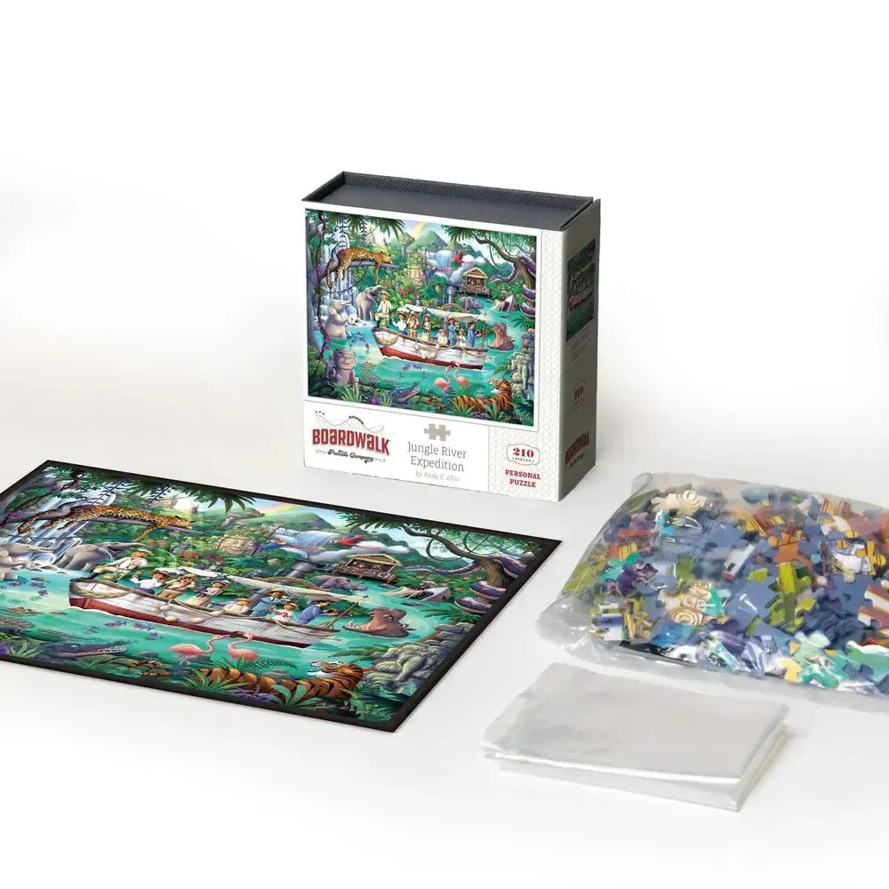 Jungle River Expedition 210 Piece Jigsaw Puzzle Boardwalk