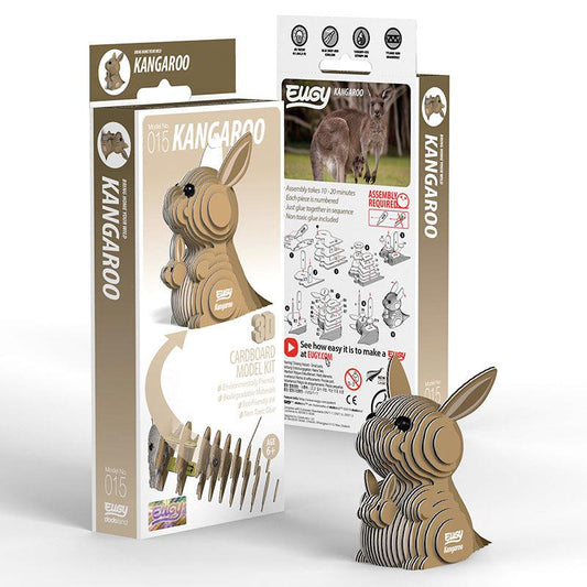 Kangaroo 3D Cardboard Model Kit Eugy