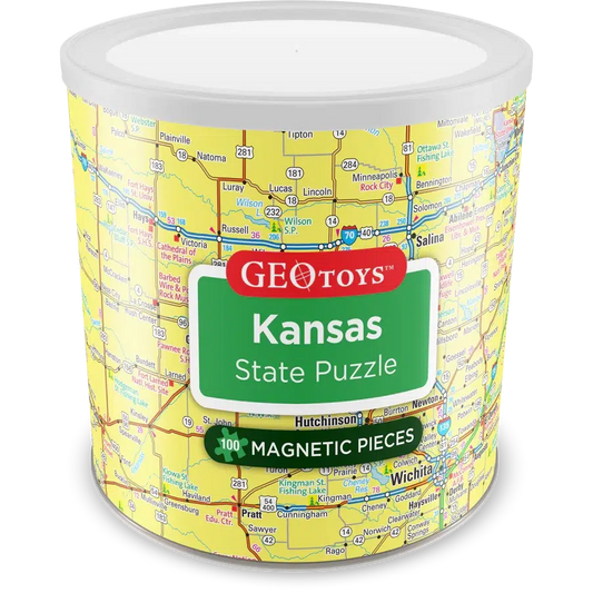 Kansas State 100 Piece Magnetic Jigsaw Puzzle Geotoys