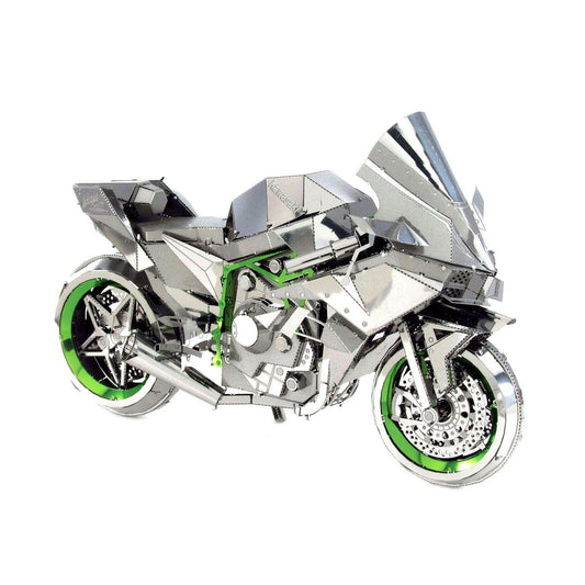 Kawasaki Ninja H2R Motorcycle Premium 3D Steel Model Kit Metal Earth