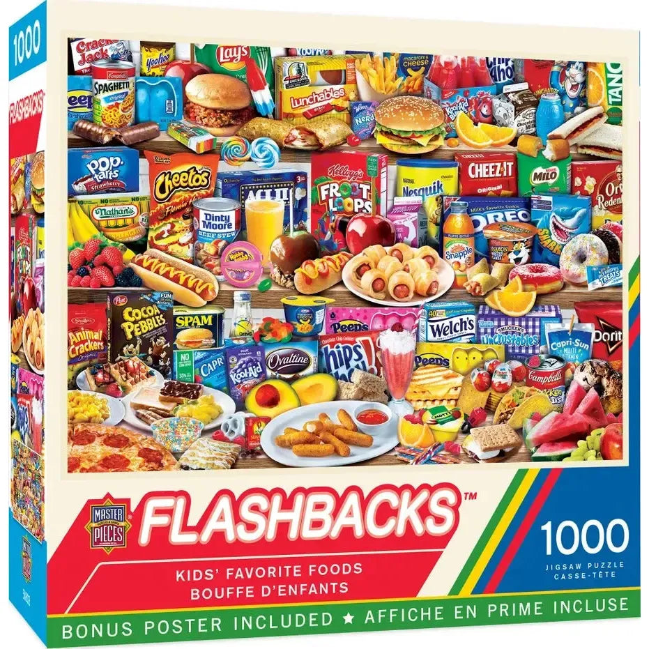 Kids' Favorite Food Flashbacks 1000 Piece Jigsaw Puzzle MasterPieces