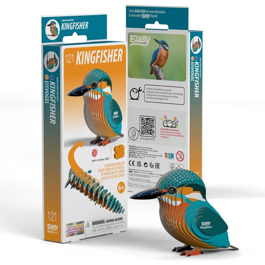 Kingfisher 3D Cardboard Model Kit Eugy