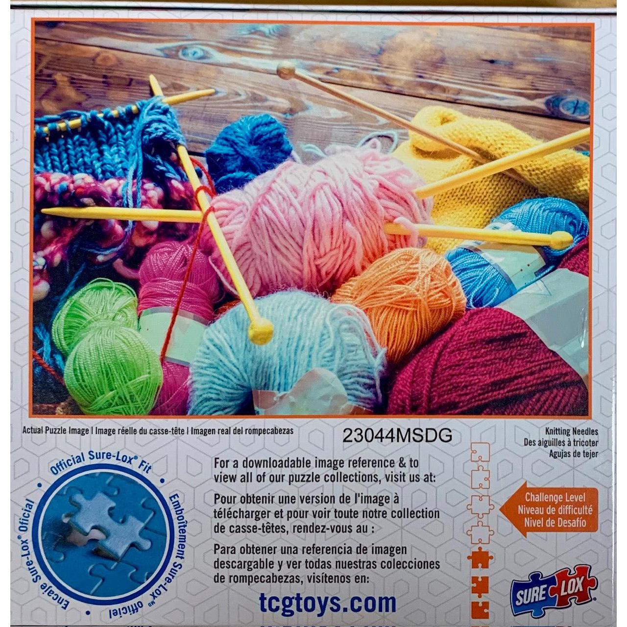 Knitting Needles Brights 300 Piece Jigsaw Puzzle Sure Lox