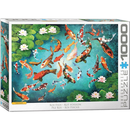 Koi Fish 1000 Piece Jigsaw Puzzle Eurographics