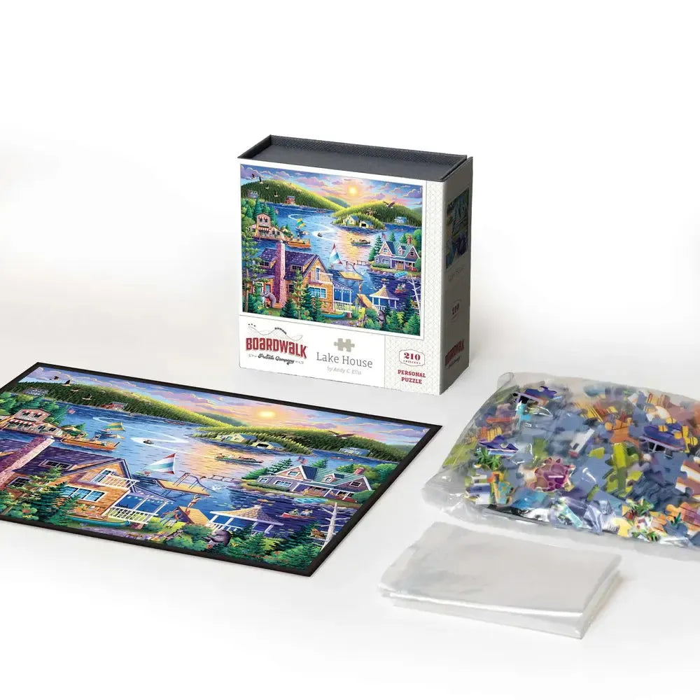 Lake House 210 Piece Jigsaw Puzzle Boardwalk