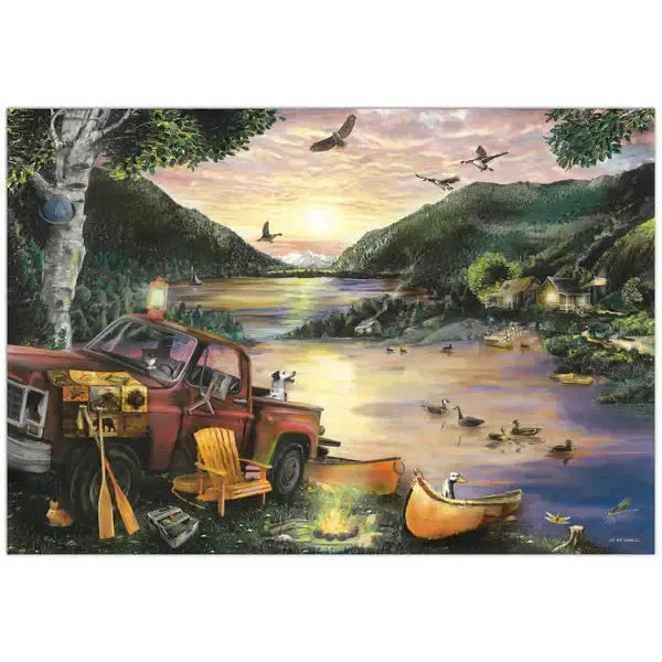 Lakefront Camping 1000 Piece Jigsaw Puzzle Penny Lane