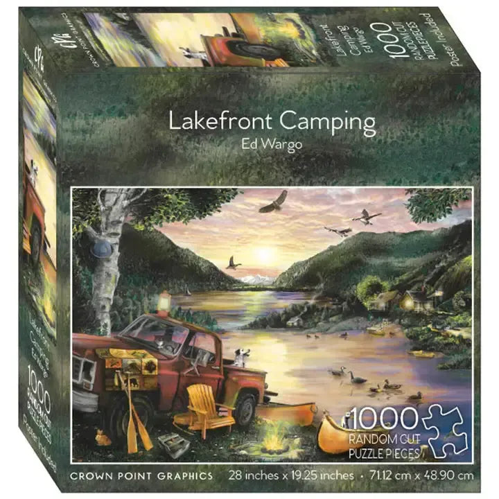 Lakefront Camping 1000 Piece Jigsaw Puzzle Penny Lane