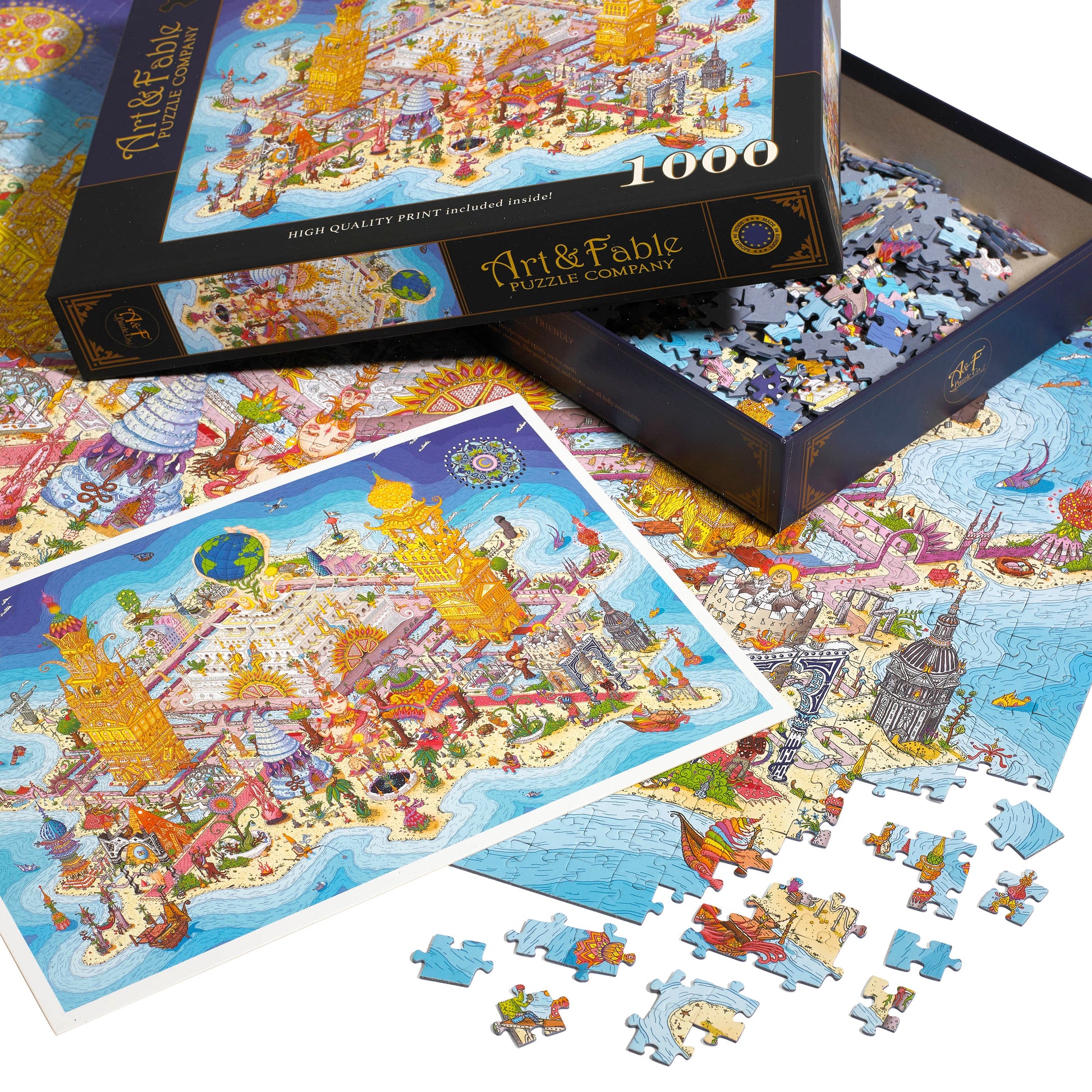 Land of Rutopia 1000 Piece Premium Jigsaw Puzzle Art & Fable