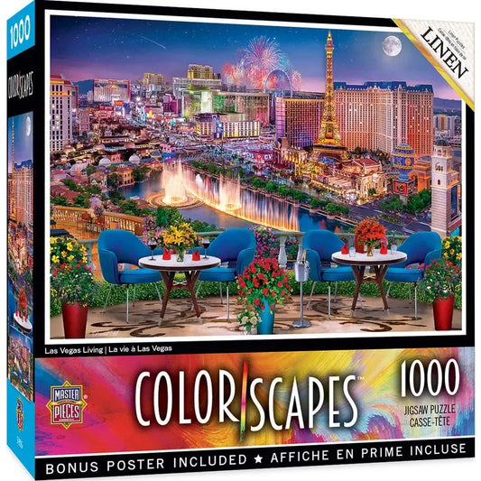 Las Vegas Living Color Scapes 1000 Piece Jigsaw Puzzle MasterPieces