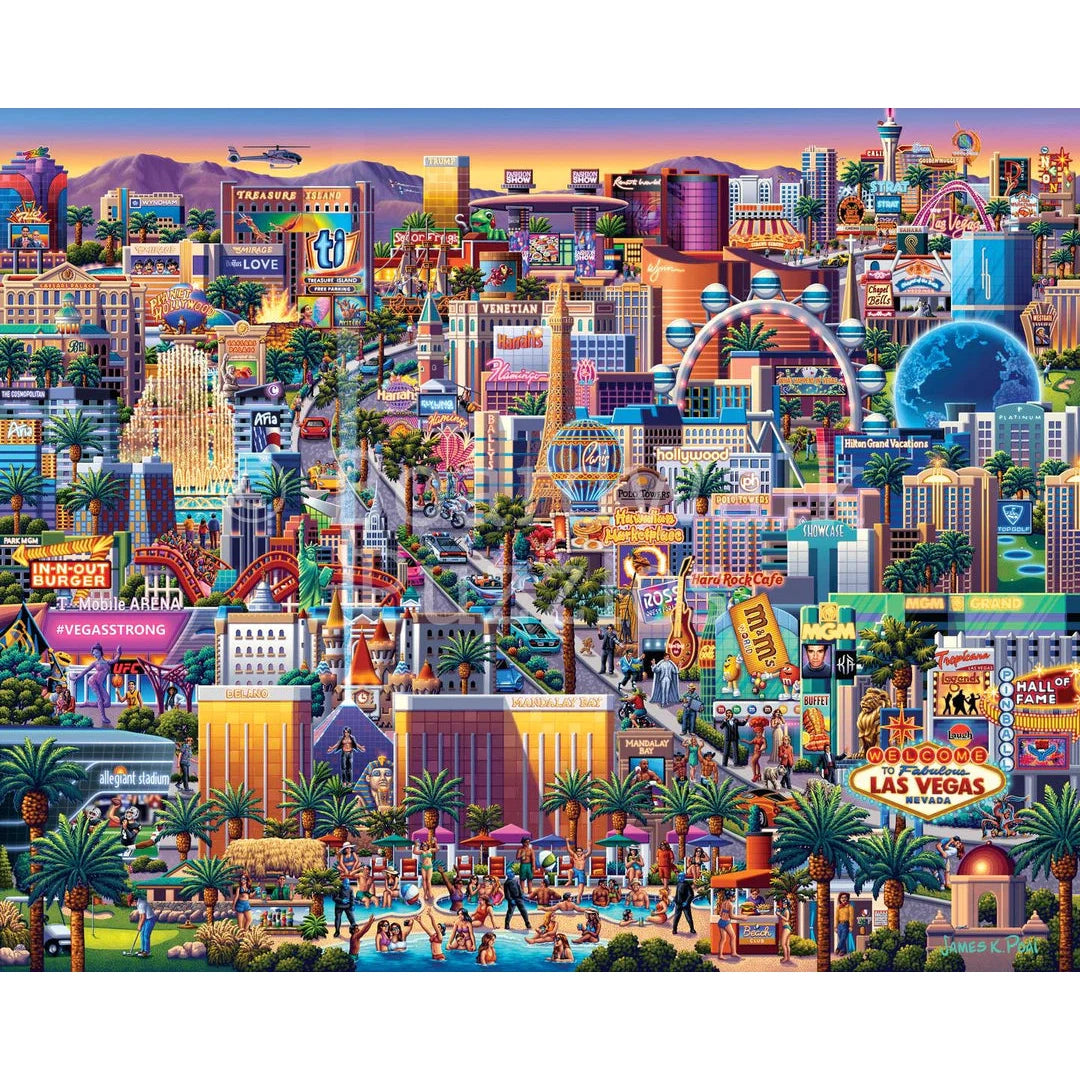 Las Vegas Strip 1000 Piece Jigsaw Puzzle Boardwalk