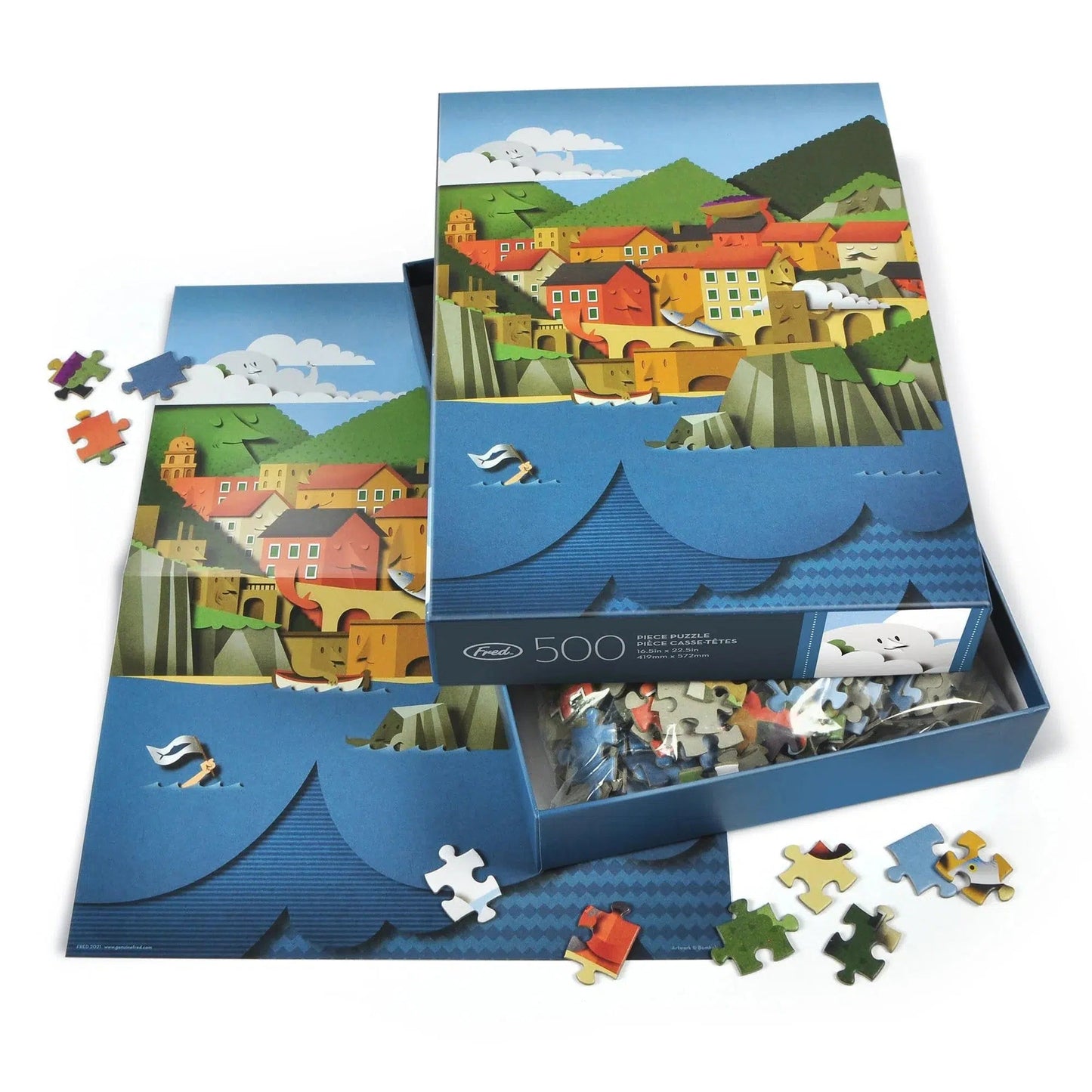 Le Cinque Terre 500 Piece Jigsaw Puzzle Fred