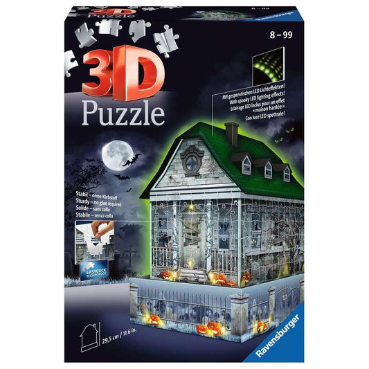 Light-Up Haunted House 257 Piece 3D Jigsaw Puzzle Ravensburger