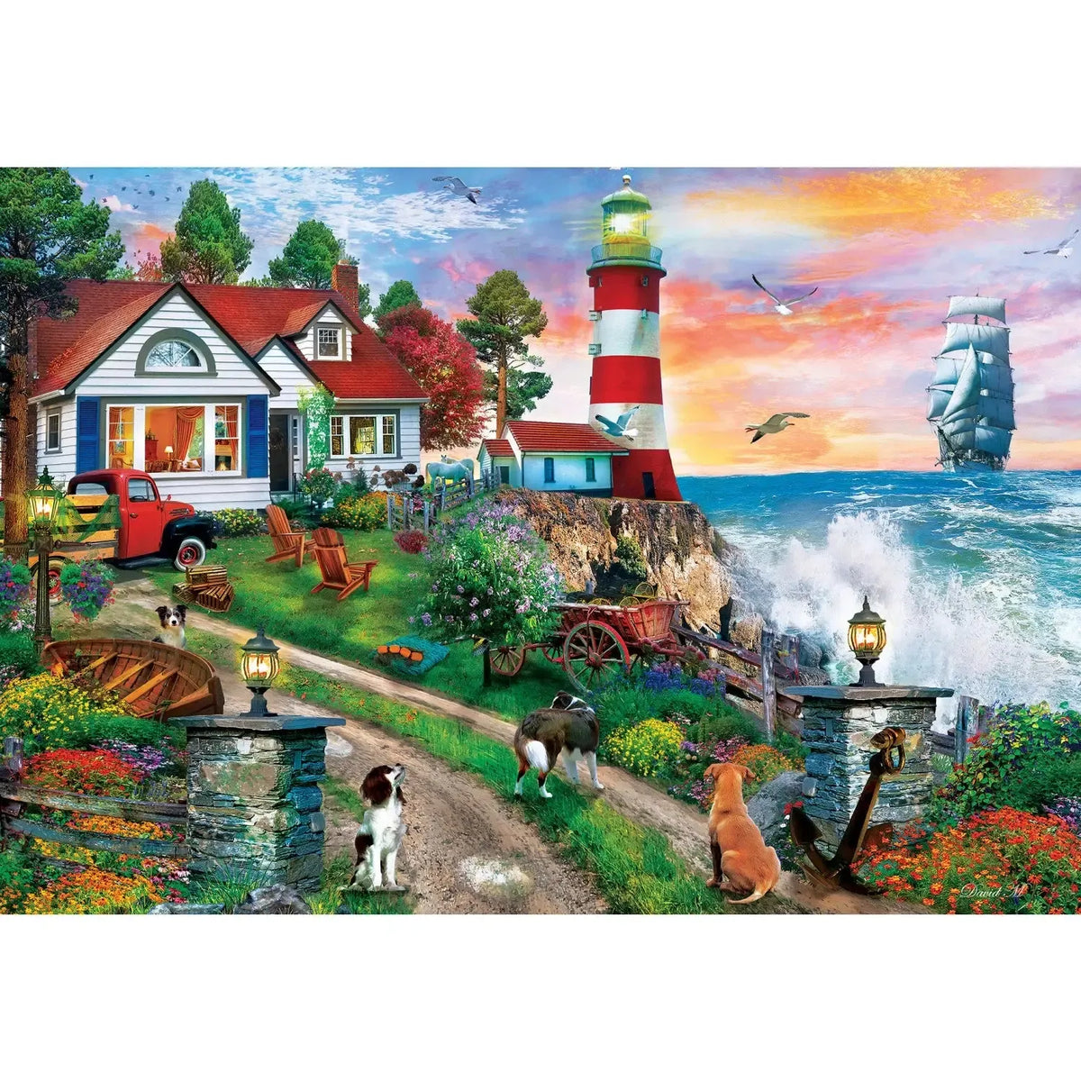 Lighthouse Keepers 1000 Piece EZ-Grip Jigsaw Puzzle MasterPieces