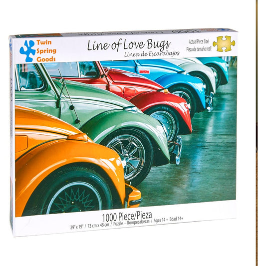Line of Love Bugs 1000 Piece Jigsaw Puzzle Twin Spring