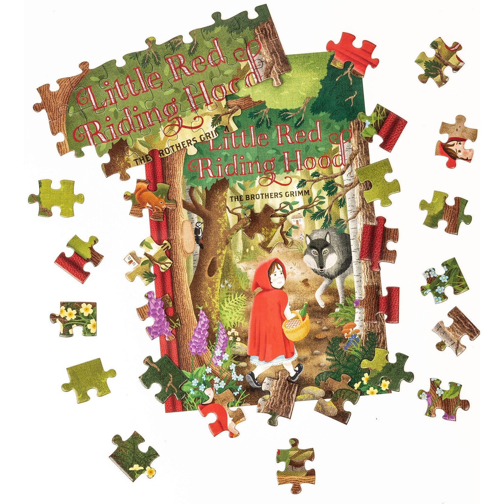 Little Red Riding Hood Double-Sided 96 Piece Jigsaw Puzzle Professor Puzzle