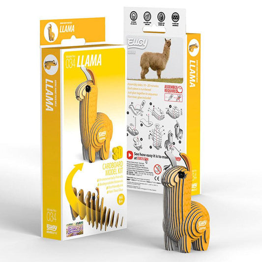 Llama 3D Cardboard Model Kit Eugy