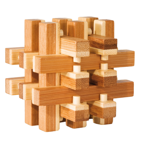 Locked 3D Bamboo Puzzle Fridolin