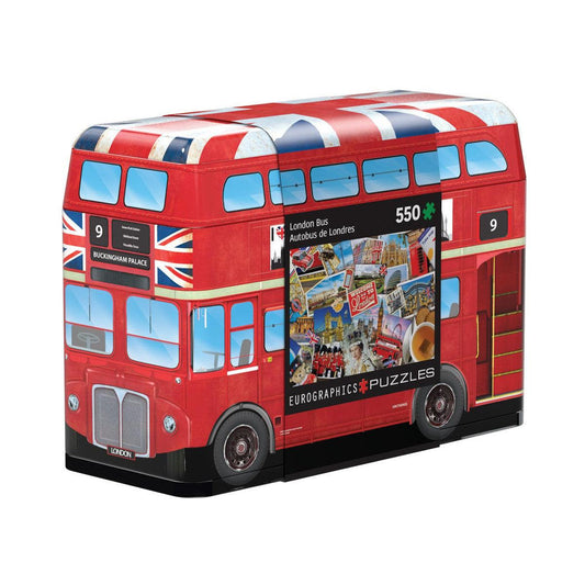 London Bus 550 Piece Jigsaw Puzzle in Tin Eurographics
