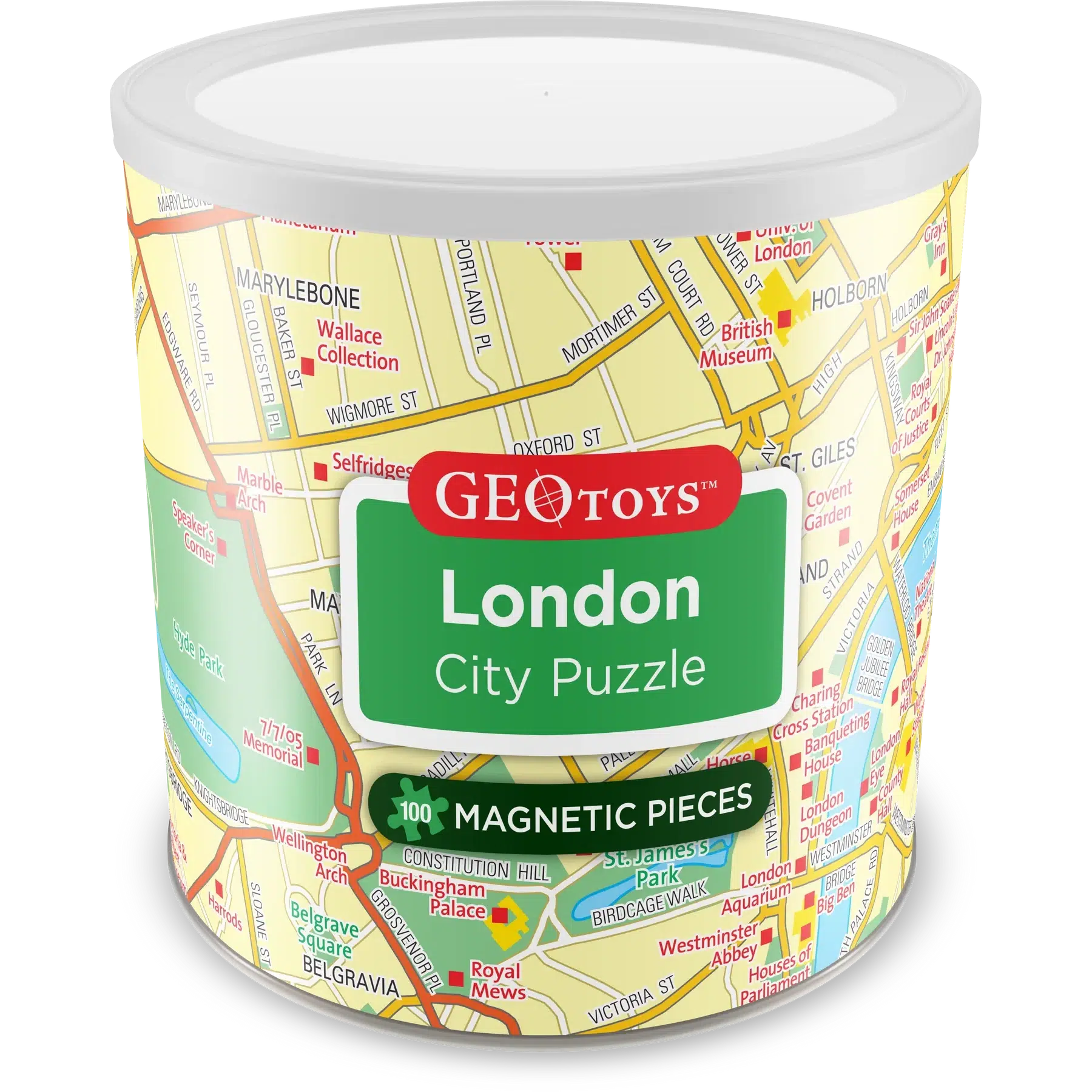 London City 100 Piece Magnetic Jigsaw Puzzle Geotoys