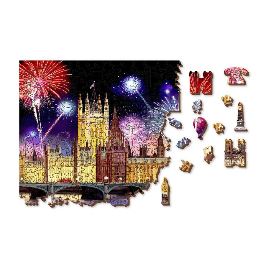 London by Night 300 Piece Wood Jigsaw Puzzle Wooden City