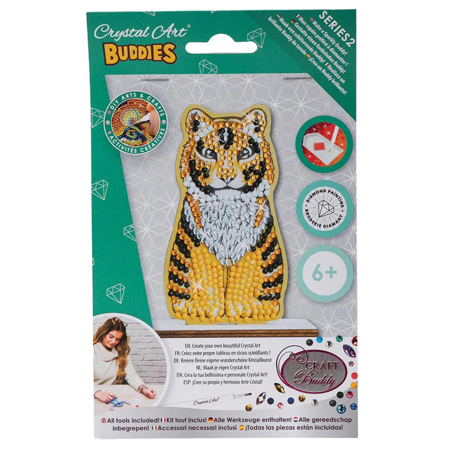 Luna Tiger Crystal Art Fantasy Buddies Kit Craft Buddy