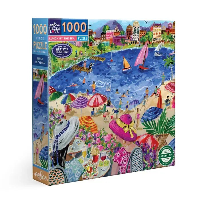 Lunch by the Sea 1000 Piece Jigsaw Puzzle eeBoo