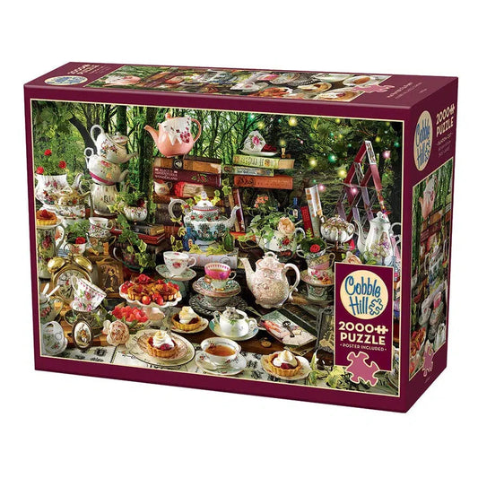 Mad Hatter's Tea Party 2000 Piece Jigsaw Puzzle Cobble Hill