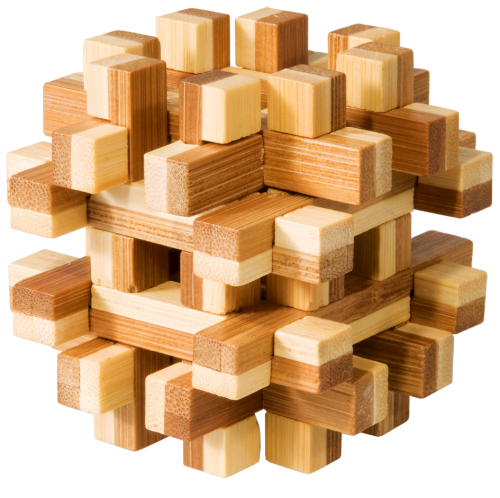 Magic Blocks 3D Bamboo Puzzle Fridolin
